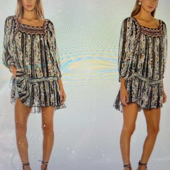 Free People Dance Magic Embroidered Mini Dress (S) - Picture 15 of 16